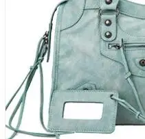 Luxury Handbags Women Bags Designer Soft Tassel Motorcycle Bag Ladies Chic PU Leather Stylish Crossbody  Shoulder Bag Lake Blue