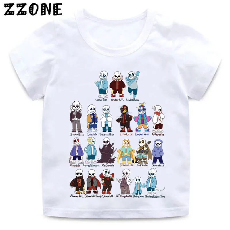 White Personalised Childrens Boys Girls Undertale Pixel T-Shirt