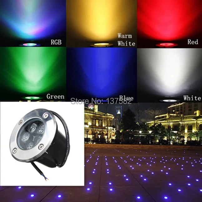5 w led 지 하 빛, led 매장 된 빛 5*1 w dc12v 또는 110 v-240 v ip67 야외 램프