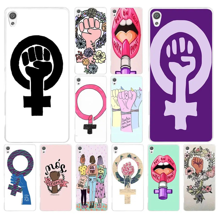 

111AD feminist logo Hard Transparent Case Cover for Sony Xperia XA XA1 X XZ Z5 Z1 Z3 M4 Aqua E5 Compact Premium