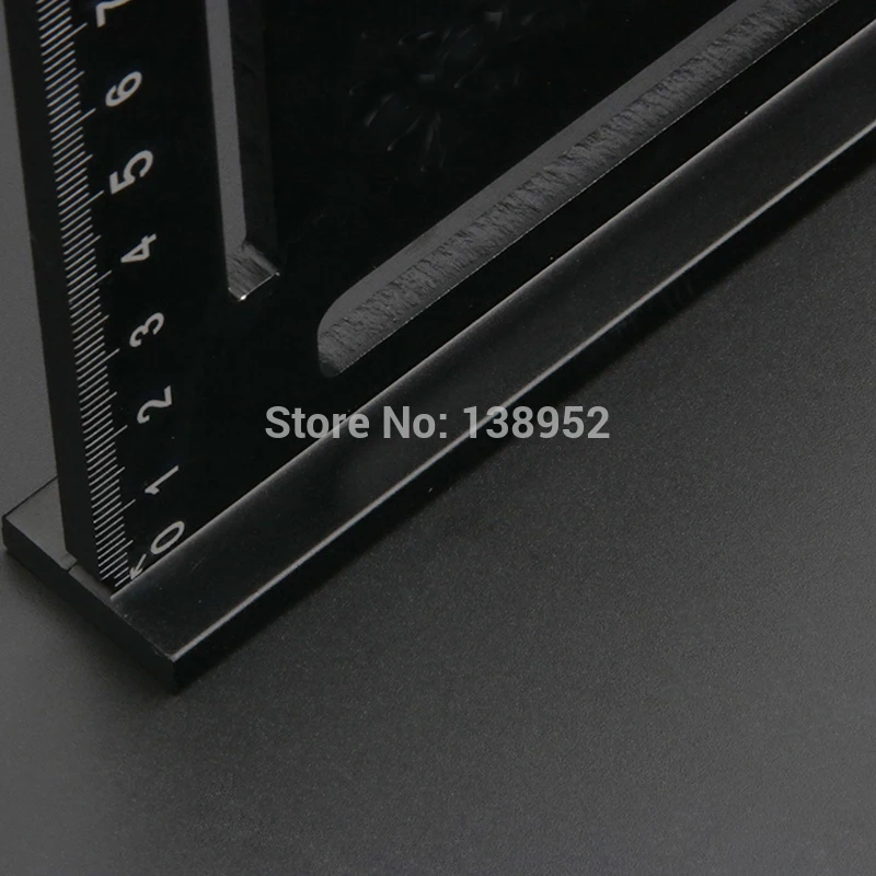 1pcs Aluminun Alloy Triangle Ruler Angle Ruler 90 degrees Protractor For Home Builders DIY Artists Measuring Woodworking tools