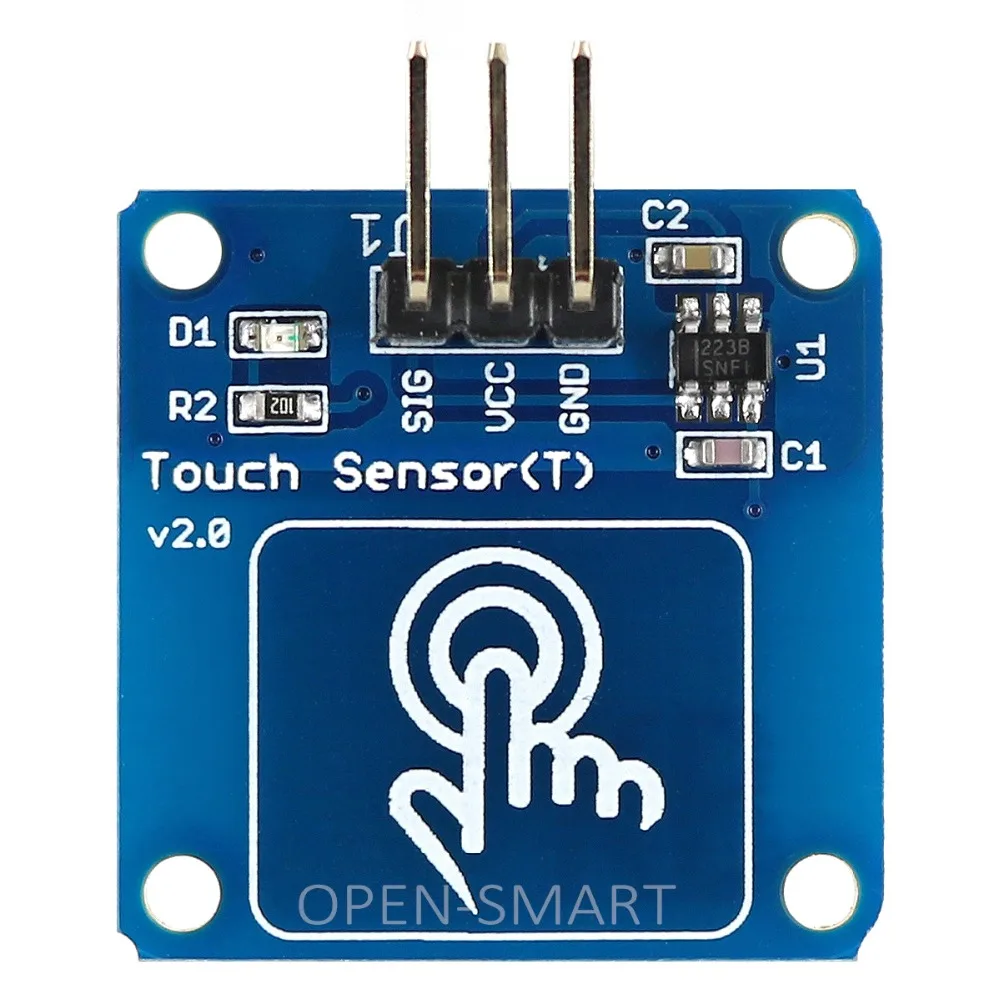 Золотой TTP223B цифровой емкостный сенсорный Сенсор модуль коммутатора (Переключить режим) для Arduino увеличить схема фильтра