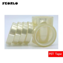 FEORLO 5/6/8/10/12/15 мм х 33 м термостойкая лента высокой температуры крепкая акриловая клейкая прозрачная ПЭТ-пленка прозрачная клейкая лента