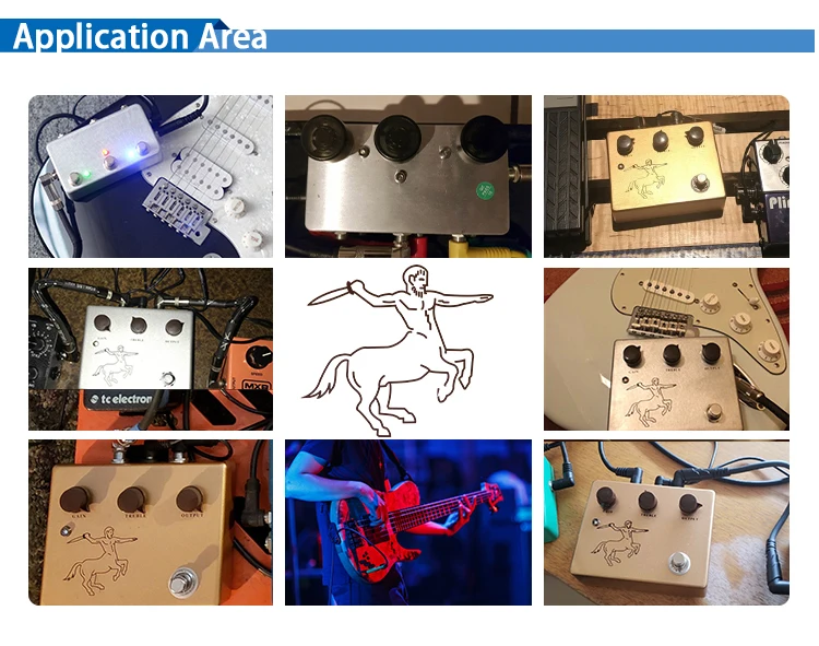 Золотой цвет Klon кентавра Эффект педали над приводом металлический корпус педали для электрогитары