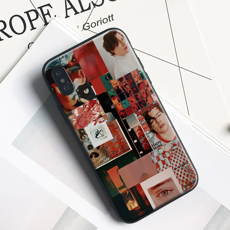 

Harry Styles Fashion Collage Soft Silicone Phone Case Cover Shell For Apple iPhone 5 5s Se 6 6s 7 8 Plus X XR XS MAX