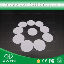 10 шт.) Круглая Форма 25 мм NFC бирка Ntag216 888 байт пластиковые ПВХ карты монет, используемые для Android, IOS и всех NFC телефонов
