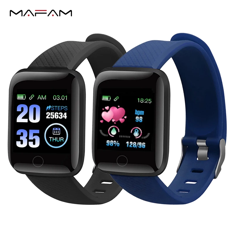  MAFAM A6S Smart Bracelet Color Screen Blood Pressure Heart Rate Monitor Smart Wristbands Cheap Fitn - 32983532612