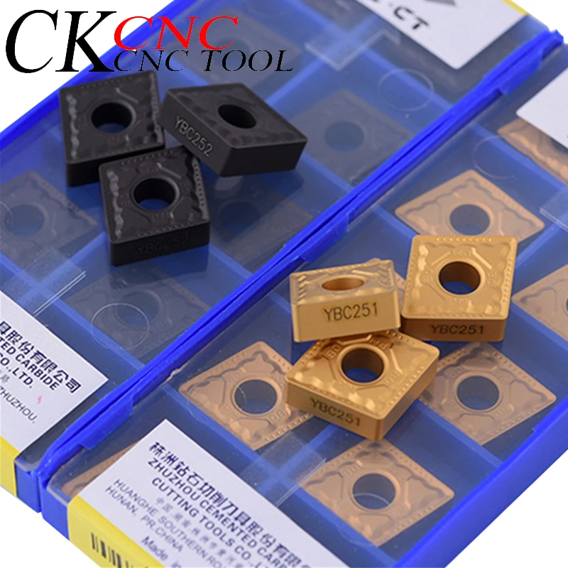 

10pcs ZCC. CT 12.9mm CNMG120408-PM YBC251 CNMG120408-PM YBC252 CNC lathe Semi-finished (negative angle) carbide inserts
