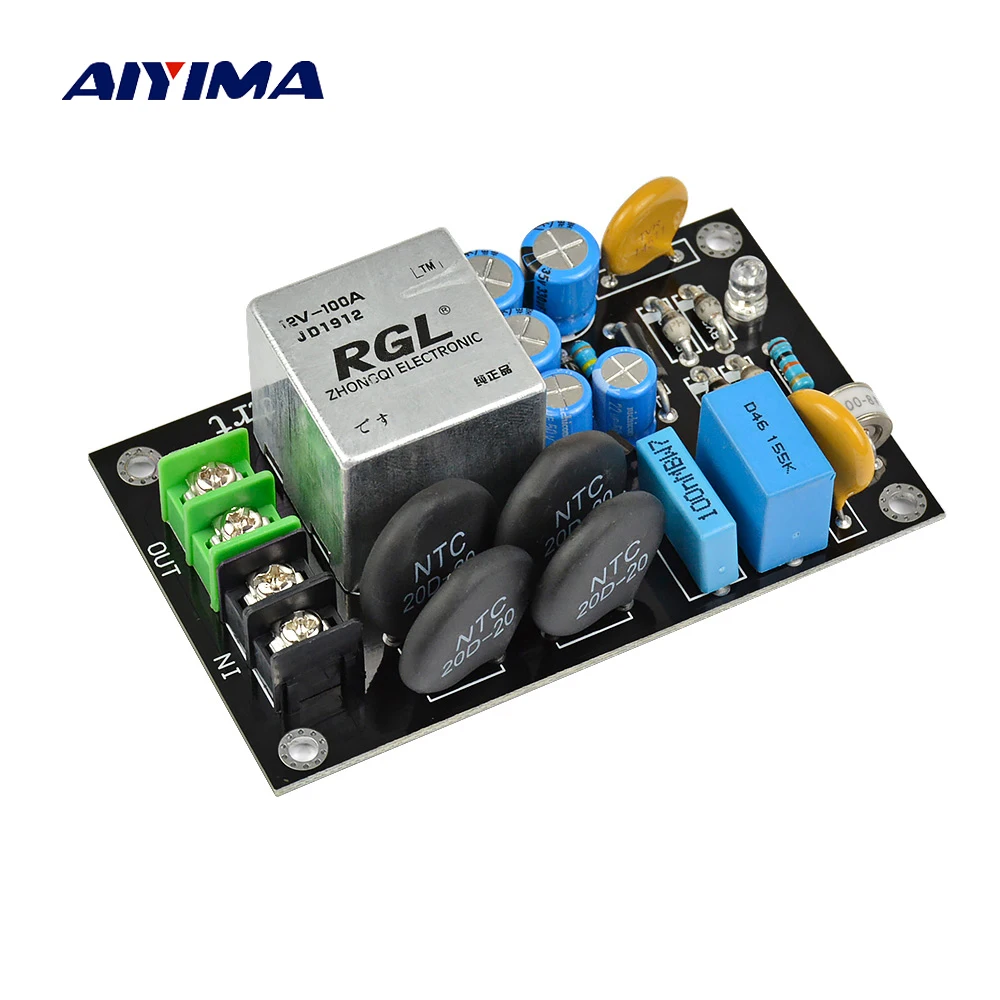 Online AIYIMA 2000W fuente de alimentación junta de inicio suave alta potencia para altavoz amplificador 1969 DIY 100A relé Thunder Protection 110V 220V