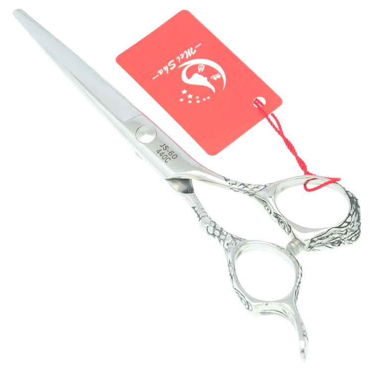 New 6 0Inch Meisha Dragon Handle Professional Safety Hair Cutting Scissors Thinning Hair Shear for Salon 3