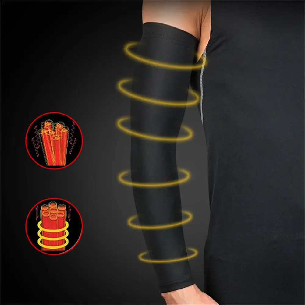 أعلى كرة السلة متشط شريط إطالة Armguards واقية من الشمس الرياضية واقية الساعد كم الذراع تدفئة الكوع منصات 1 قطع