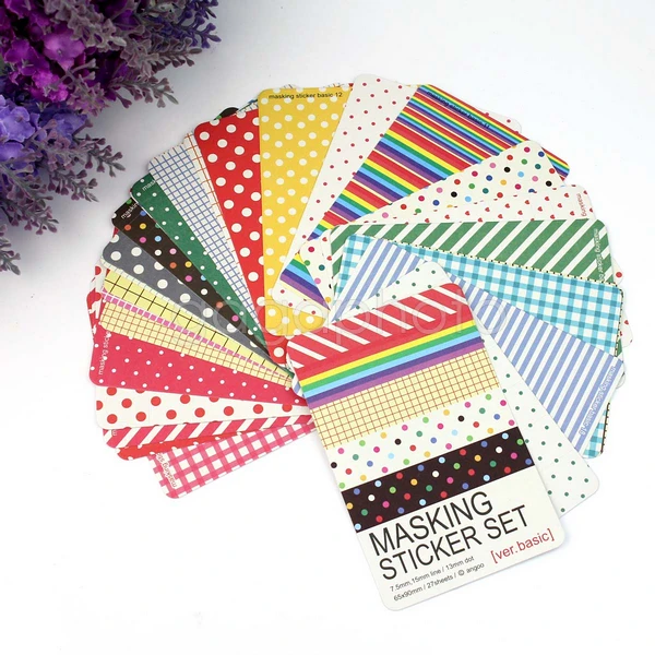 

Hot Sale Masking Tape Craft Sticker Decorative Bookmarker Labelling Scrapbooking