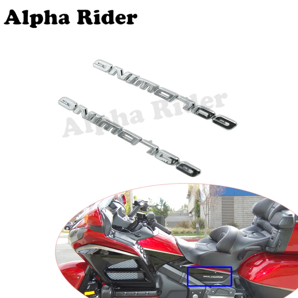 

For Honda Goldwing GL1800 2001-2014 3D Chrome Motorcycle Logo Emblem Decal GL-1800 2001 2002 2003 2004 2005 2006 2007 2008 2009