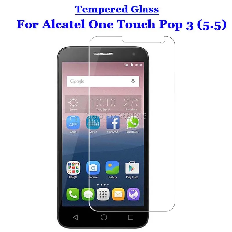 

For Alcatel Pop3 5.5 Tempered Glass 9H 2.5D Premium Screen Protector Film For Alcatel One Touch Pop 3 (5.5) 5025D 5045D 5.5"