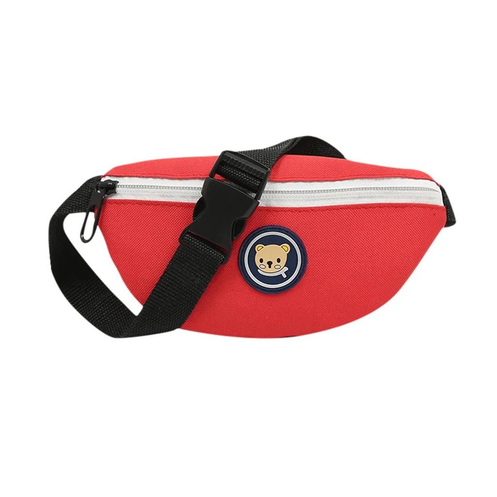 

Children Kids Fashion Simple Cartoon Canvas Messenger Bags Waist Packs Purse Chest Travel Cashier Belt Boys Girl Bag Hot #R5