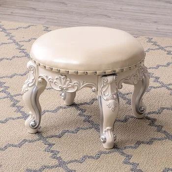 

[spot] European Small Stool Round Living Room Coffee Table Stool Children's Home Sofa Short Pier Into The Door To Change The Sho