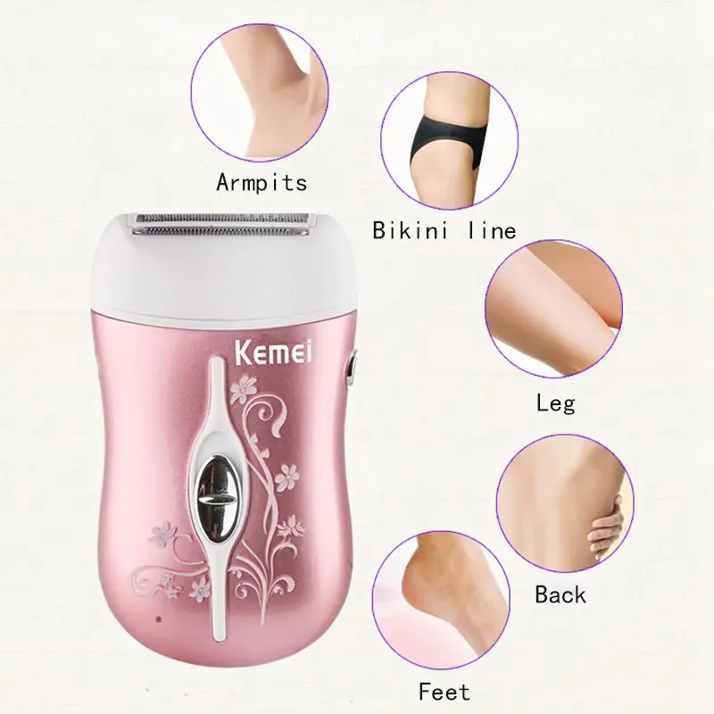 Kemei перезаряжаемый 3 в 1 прибор для удаления волос эпилятор для удаления волос Бритва для женщин леди эпилятор электрический для ухода за ногами инструмент