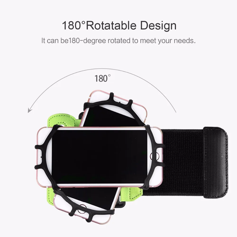 Rock Sports Armband Case for iPhone 8 7 Universal Wrist Running Sport Arm Band Bag  for 4-6 inch Phone Devices 