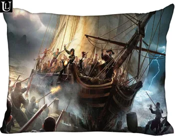 

Custom pirate ship Rectangle Pillowcase Wedding Decorative Pillow Case Customize Gift For Pillow Cover (two-sides)