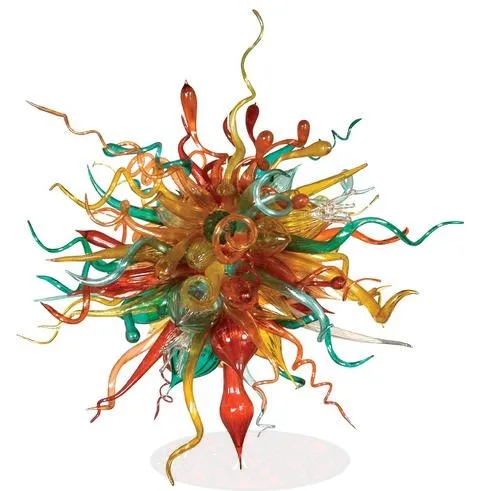 tiffany colored glass chandelier led saving light source dale