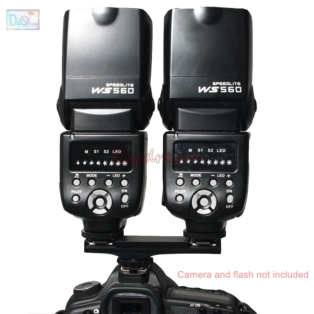 Двойной разветвитель кронштейна TTL для Nikon D7500 D7200 D800 D600 SB910 SB900 SB700 с функцией