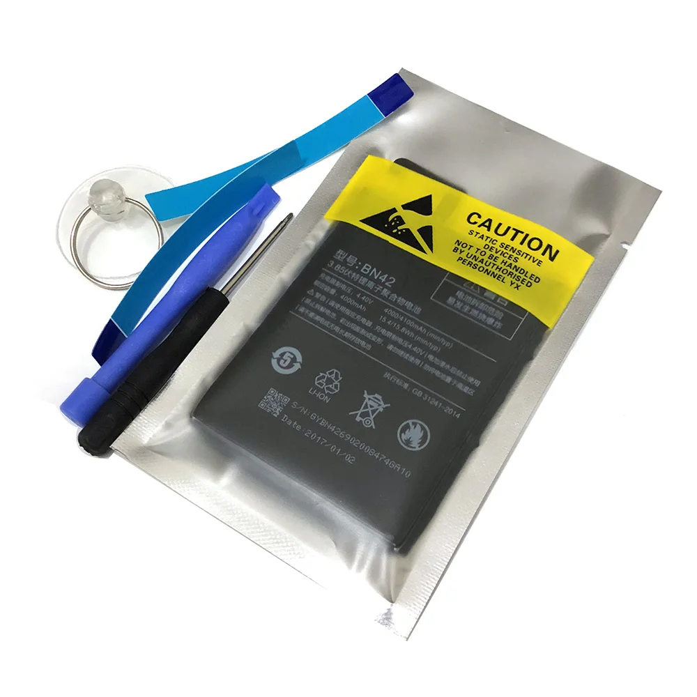 

New Good quality AAA Real capacity 4100mAh Battery For Xiaomi For Redmi 4 BN42 Red rice4 Battery