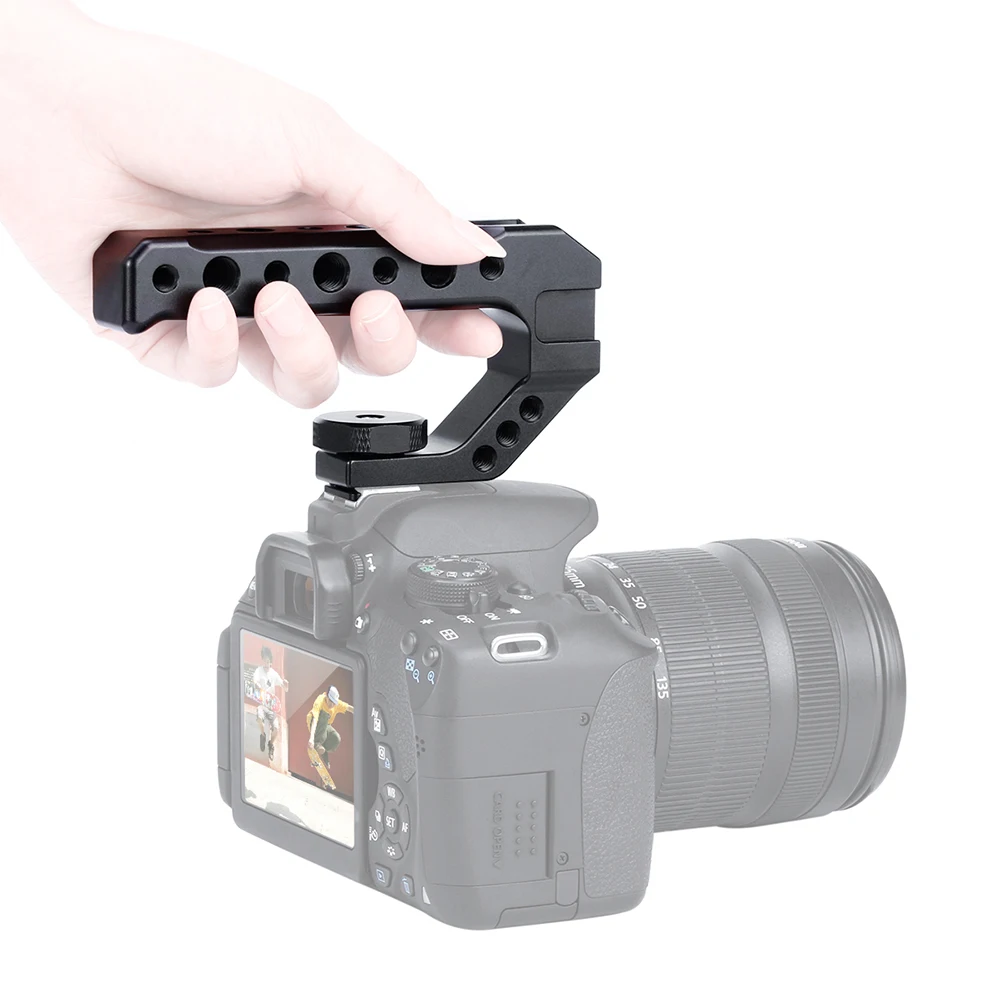 UURig видео стабилизирующая верхняя ручка и Холодный башмак Удлинитель для Canon EOS Nikon Olympus и Pentax DSLR камеры