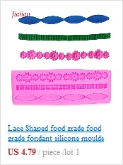 Кружева в форме 3D обратного сахара формования пищевой силиконовые формы для формы из полимерной глины инструменты для украшения шоколадного торта FT-0403