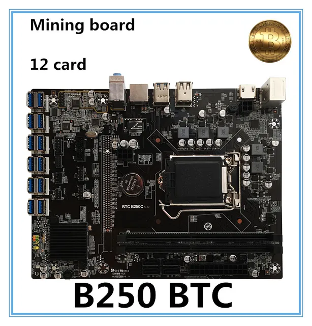 Cheap NEW B250 BTC Mainboard LGA1151 CPU DDR4 Memory 12 Card USB3.0 Expansion Adapter Desktop Computer Motherboard Cheap NEW B250 BTC Mainboard LGA1151 CPU DDR4 Memory 12 Card USB3.0 Expansion Adapter Desktop Computer Motherboard