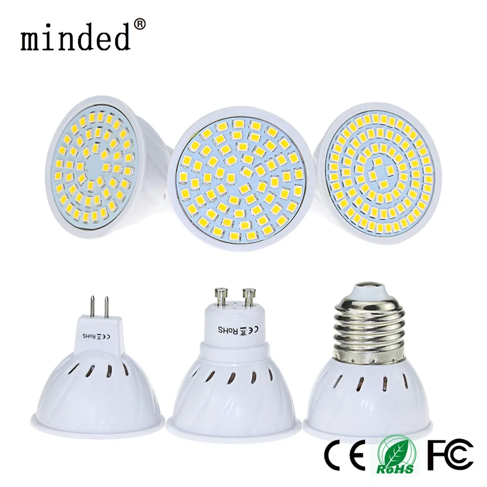 E27 GU10 MR16 Lampada bombilla led 220 V 48led 60led 80led Spotlight LED lámpara SMD2835 lampara spot luz 230 V frío/caliente blanco E27 GU10 MR16 Lampada bombilla led 220 V 48led 60led 80led Spotlight LED lámpara SMD2835 lampara spot luz 230 V frío/caliente blanco