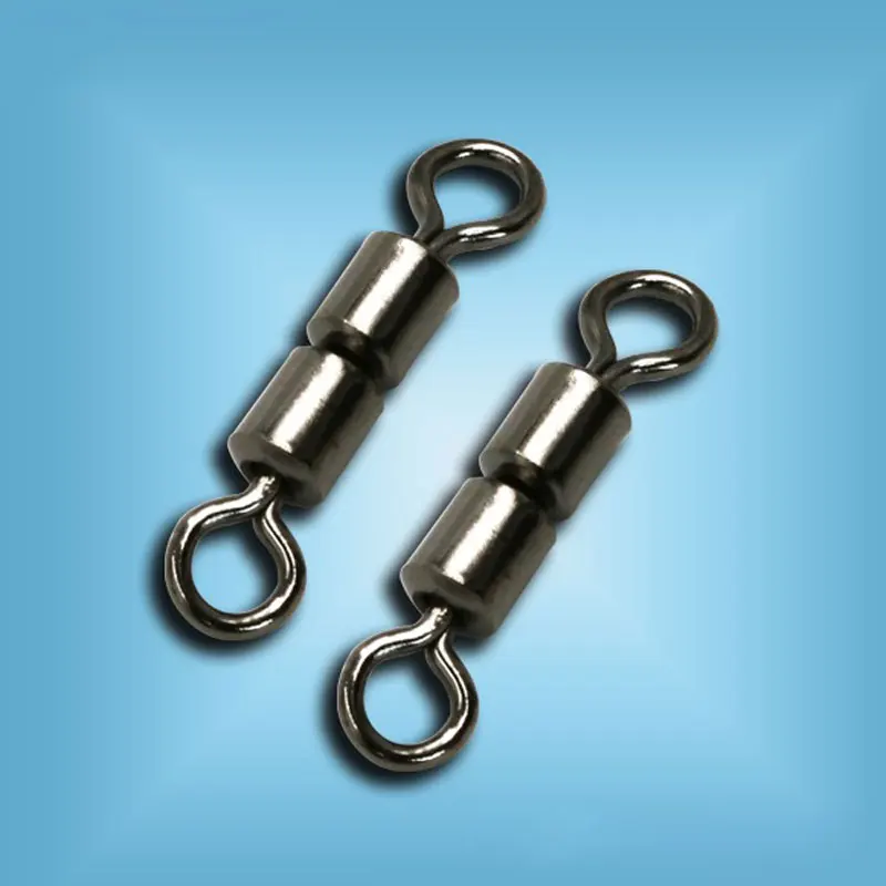 [1000PCS ] High Speed Double Rolling Swivel Two Joint Swivels Fishing