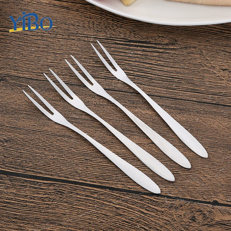 Buy 10pcs/lot Long 13.5cm Stainless Steel Fruit Forks