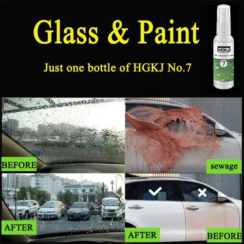 

Full Car Hydrophobic Coating Windshield Paint Waterproof Rainproof Protect Coating self-cleaning