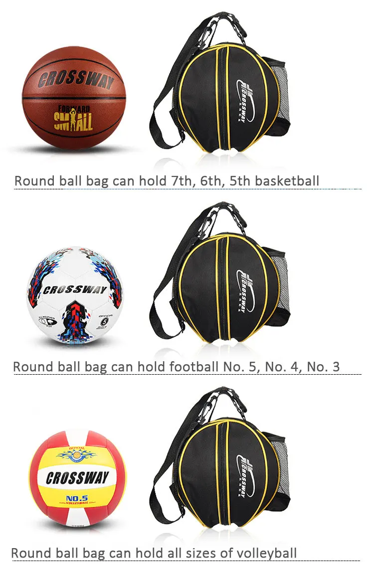Универсальная спортивная сумка баскетбольный футбольный мяч рюкзак для волейбола Сумка круглая форма регулируемый наплечный ремень