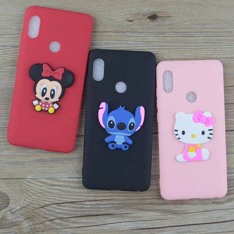 Милый мультфильм mi nnie чехол для Xiaomi A2 6X случаях стежка рисунок Hello Kitty ckey Cat Мягкая