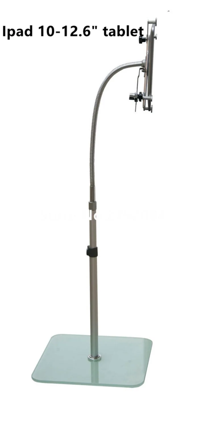 

Flexible tablet seurity floor stand Ipad display bracket Samsung tablet lock case holder anti theft for 10-12" tablet