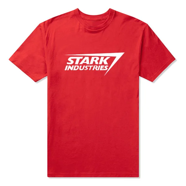 2017 New Fashion Cotton Printed Short Sleeve Stark Industries T Shirt IRON MAN T-shirts Mens Clothing shield