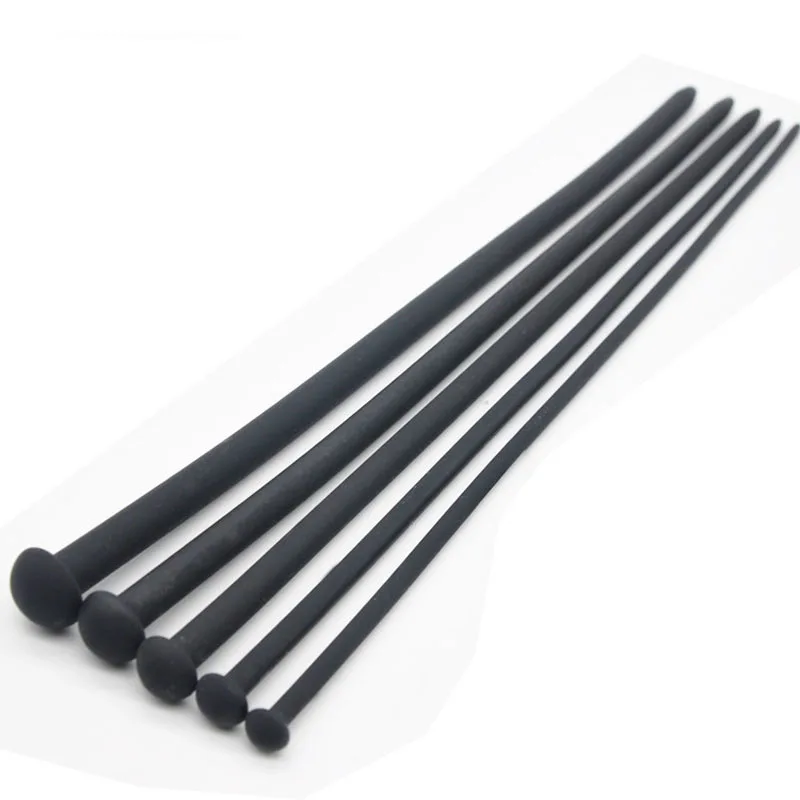 35cm Super Long Silicone Sounding Urethral Dilators Chastity Penis Plug Stretching Sex Toys For Men Urethral Sound Uretra Rod