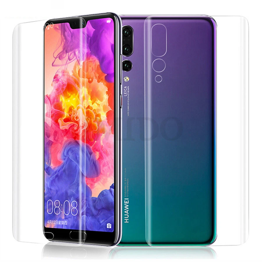 

Front Back Soft Screen Protector TPU Film For Huawei Nova 3 3i P20 Pro Mate 20 10 Lite Honor 10 8X Play P Smart Plus View 20