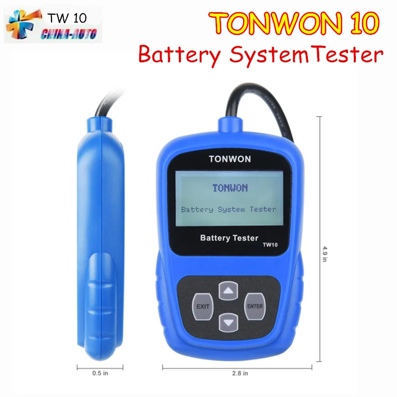 Hot Sale TONWON TW10 Universal 12V Car Battery System Tester Auto Voltage Meter 10 Vehicle Analyzer | Автомобили и мотоциклы