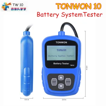 

Hot Sale TONWON TW10 Universal 12V Car Battery System Tester Auto Battery Voltage Meter TONWON 10 Vehicle Battery Analyzer