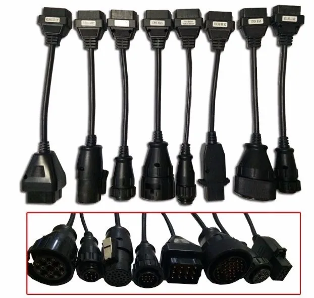 Новинка R3/2016R0! VD TCS CDP Pro Bluetooth+ 8 шт. gm12pin автомобильные кабели+ 8 шт. грузовые кабели мульти Автомобиль Diag MVD диагностический инструмент