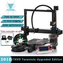 2018 Hot TEVO Tarantula I3 Aluminium Extrusion 3D Printer kit 3D printing 2 Rolls Filament SD card LCD As Gift 3D printer kit