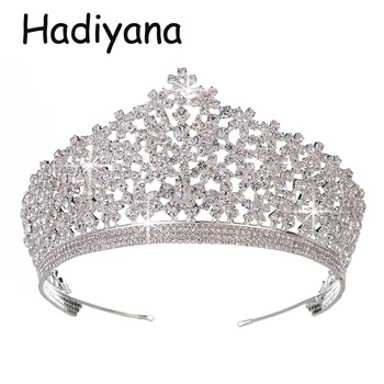 

Hadiyana Luxury Bridal Flower Style Crown Hot Female Headdress Wedding Engagement Accessories Jewelry Hair Accessories HG6062