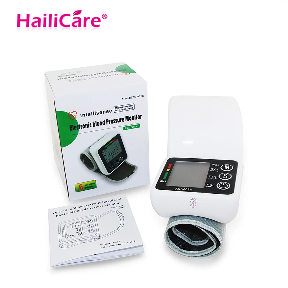 

Wrist Blood Pressure Monitor Automatic Digital Meter Cuff Blood Pressure Measurement Health Household Tonometer Sphygmomanometer