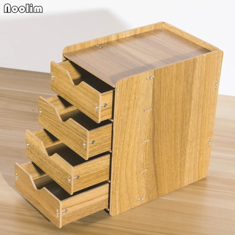 NOOLIM ящик Органайзер коробка деревянные ящики для хранения с ящиками разделитель домашний стол органайзер настольные ящики деревянные коробки для хранения