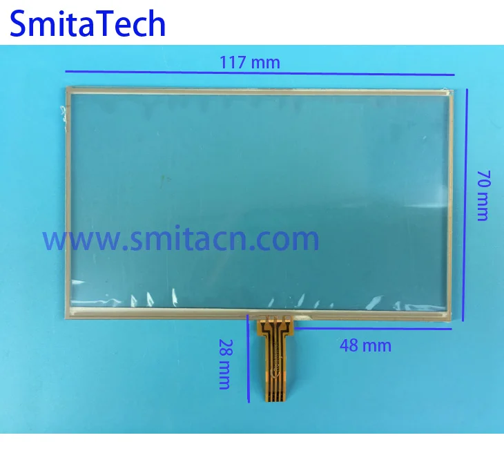 5-дюймовый сенсорный экран для HSD050IDW1 117*70 навигация HL980 GPS/MP4 бесплатная доставка |