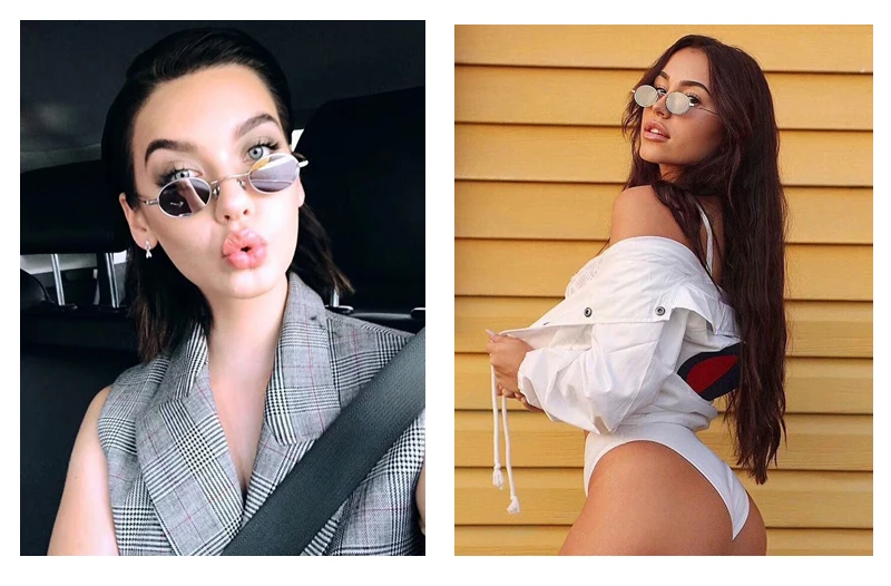 Round Mirrored Sunglasses  detail (1)