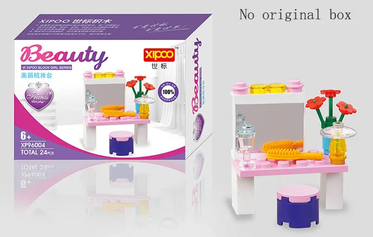 1 шт., детские розовые сборные строительные блоки для девочек 3-6-8-10 лет, игрушки, пластиковые, совместимы с правописанием, goingLy JM192