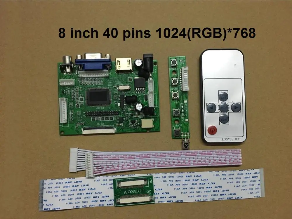 ЖК плата контроллера TTL LVDS HDMI VGA 2AV 50 PIN для AT070TN90 92 94 поддержка автоматически Raspberry Pi